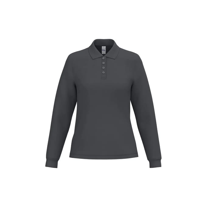 Damespolo met lange mouwen iDeal Basic Brand