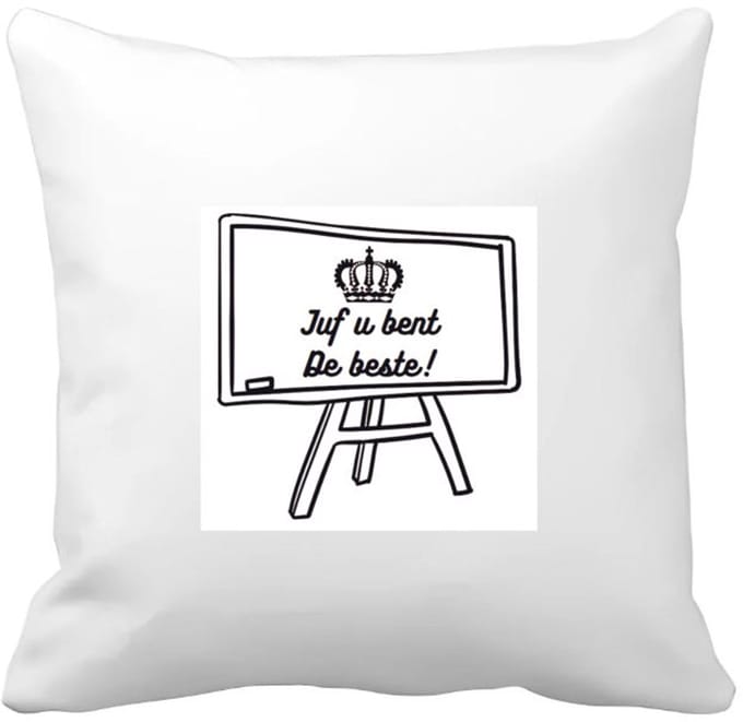 Akyol - juf u bent de beste Kussen hoes - Juf - juf - leraar - 40 bij 40 cm