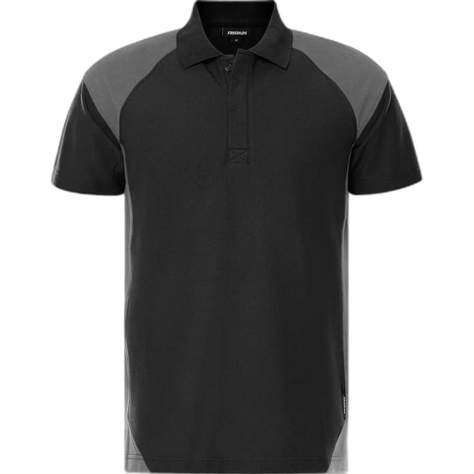 Fristads Heavy poloshirt 7047 GPM - Grijs/Zwart - M