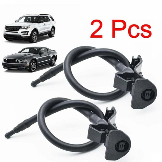 2x Jets de buse de lave-glace d'essuie-glace pour Ford Explorer MK5 11-18 Mustang 10-14 black