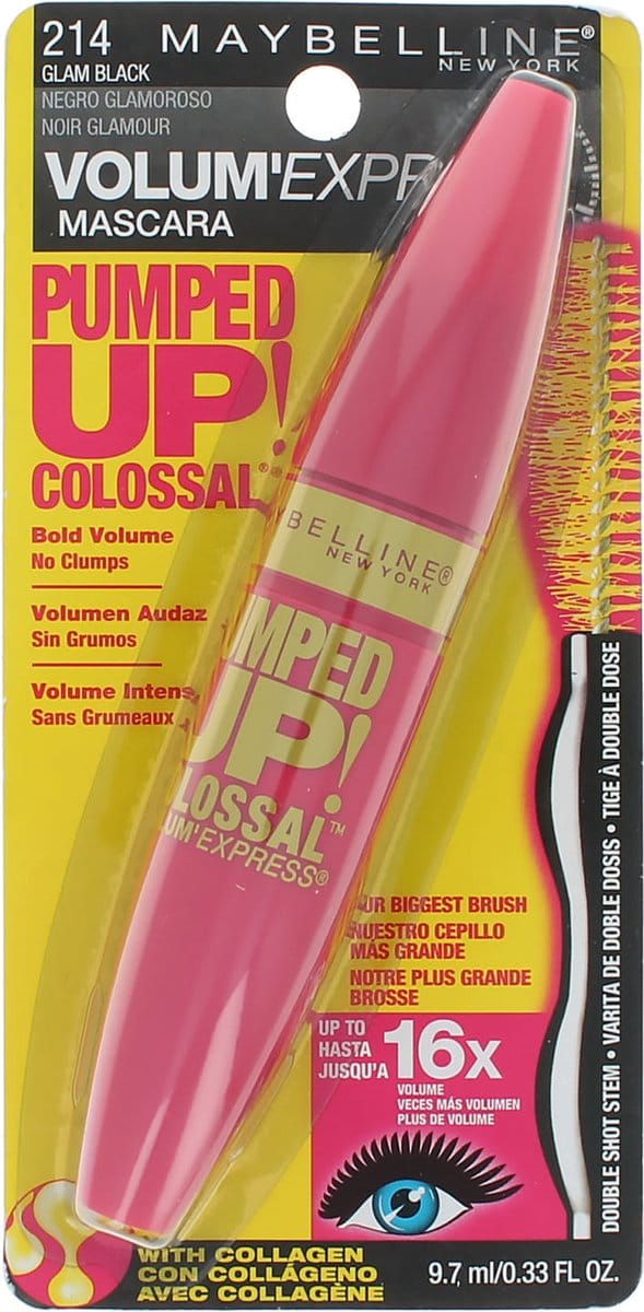 Maybelline Colossal Pumped Up Mascara - 214 Glam Black