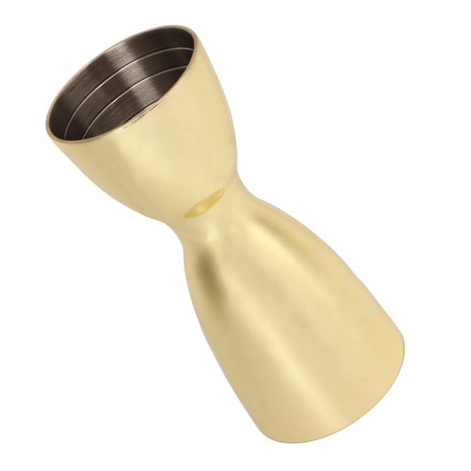 Cocktail Dubbele Jigger Roestvrij Staal Wijn Maatbeker Bar Bartending Maat Jigger U-Vormig L beige