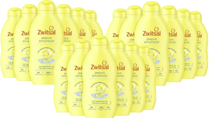 Zwitsal - Zeepvrij Schuimbad - 18 x 200 ml
