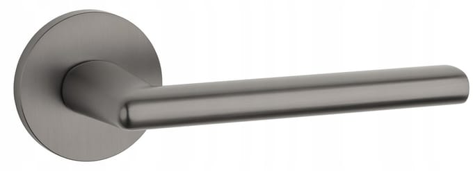Kalmia Slanke Deurkruk - Rond Schild - Titanium