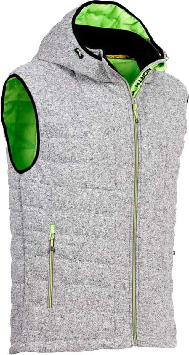 Nine Worths Teddy Hooded Bodywarmer-Lichtgrijs-L