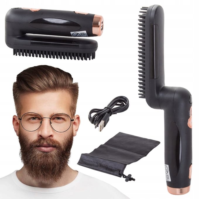 Stijlborstel voor baard - opladen via USB