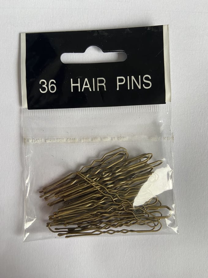 Haarspeld - Haarschuifje 5.0cm Basic Effen-U-pen - Goud/Bruin - 36 stuks