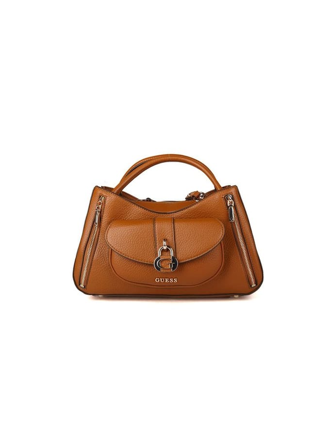 GUESS handtas schoudertas Jessa Girlfriend Bag Caramel bruine