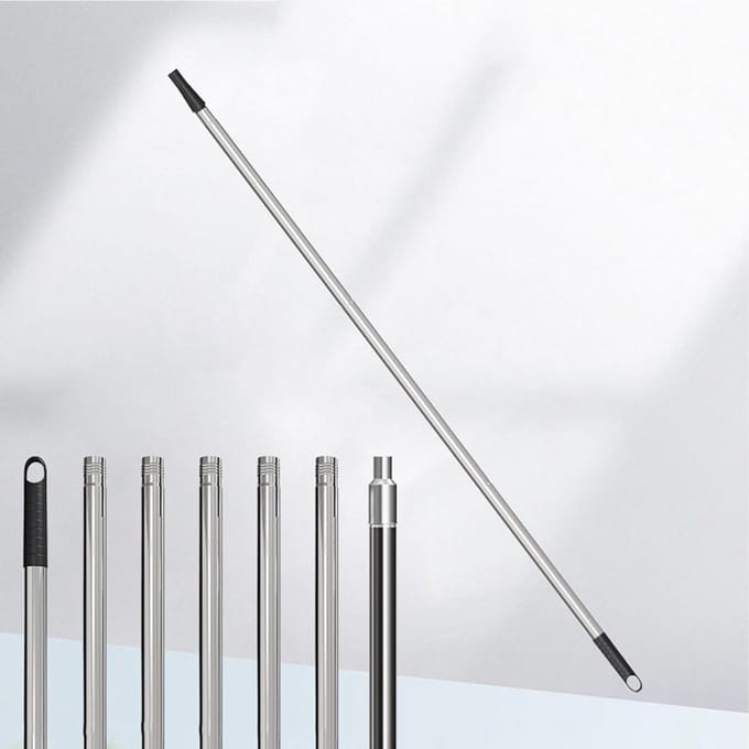 Verlengbare Verfroller Stang van RVS met Taper Adapter en Antislip Handvat voor Gemakkelijk Schilderen tot 2,8 m