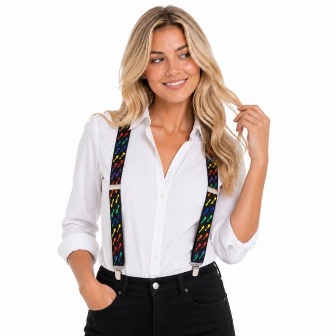 Music Gifts - Bretels bunte gitaren - Unisex