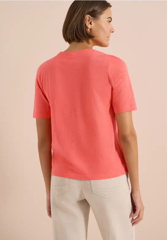 Basic Shirt met V-hals