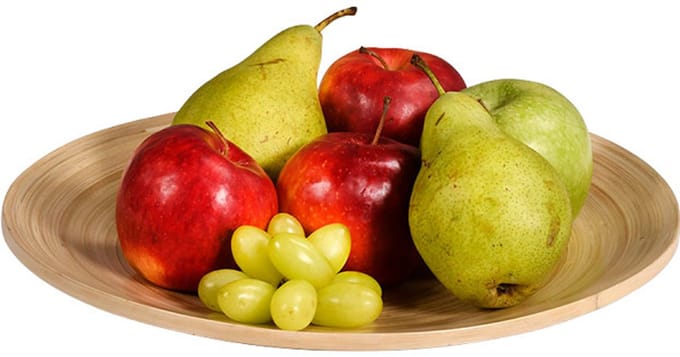 Kesper Fruitschaal - bamboe - D32 x H4,5 cm - serveerschaal - rond - hout