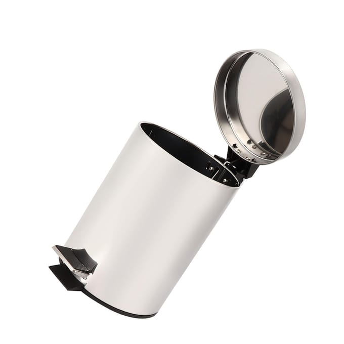 3L Huishoudelijk RVS Stap Pedaal Vuilnisbak Vuilnisbak Afval Afvalbak Container black