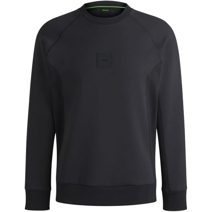 Boss Heren Crew Neck Raglan Sweatshirt (Donkerblauw gemêleerd)