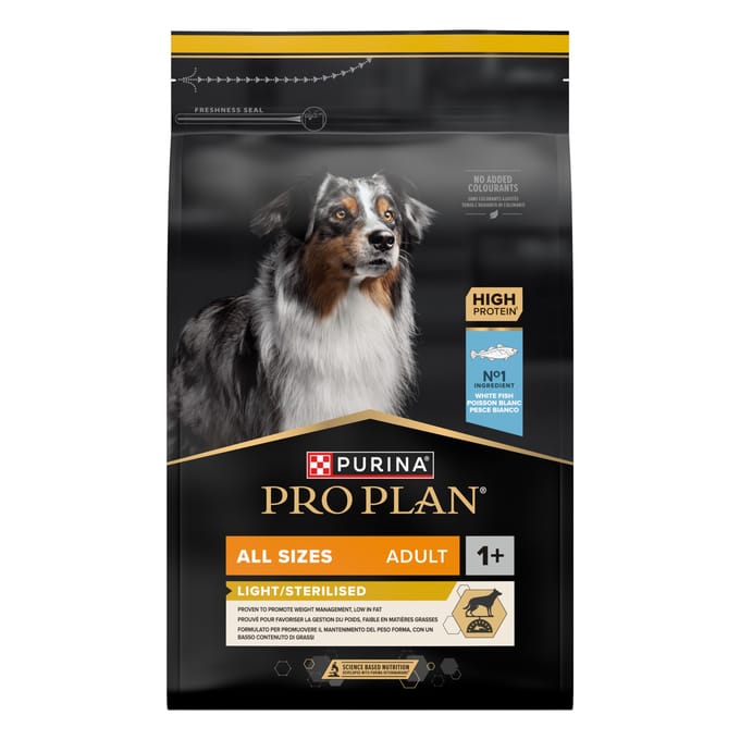 Pro Plan Alle Sizes Adult Light Sterilised Vis - 3 kg