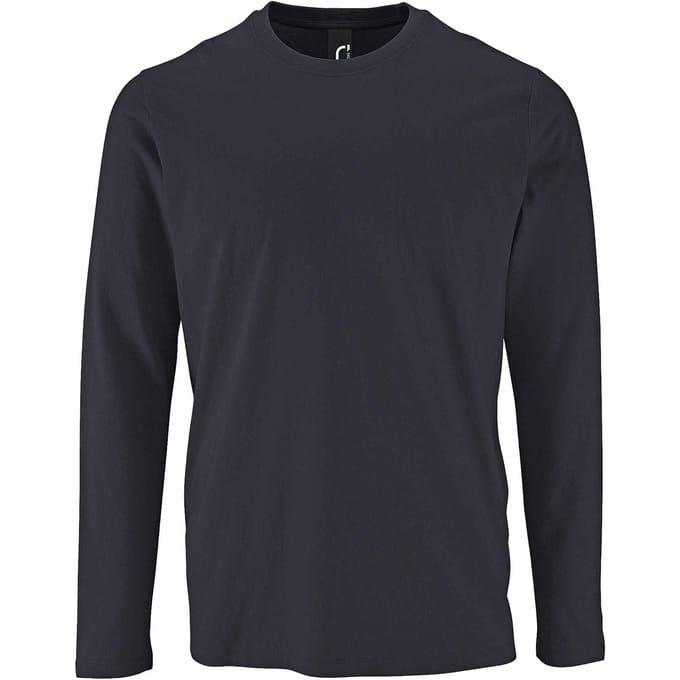 SOLS Heren Keizerlijk T-Shirt met lange mouwen (Muisgrijs)