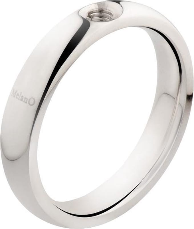 Melano stalen twisted verwisselbare ring