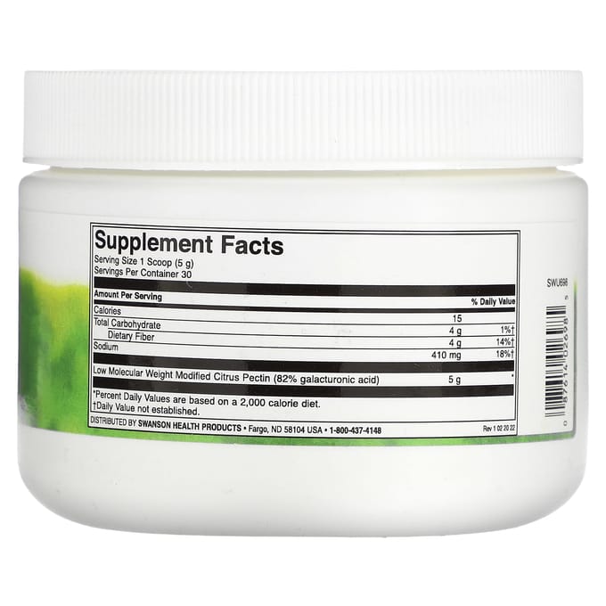 Poudre de Pectine d'Agrumes Modifiée, 150G(5.28Oz)