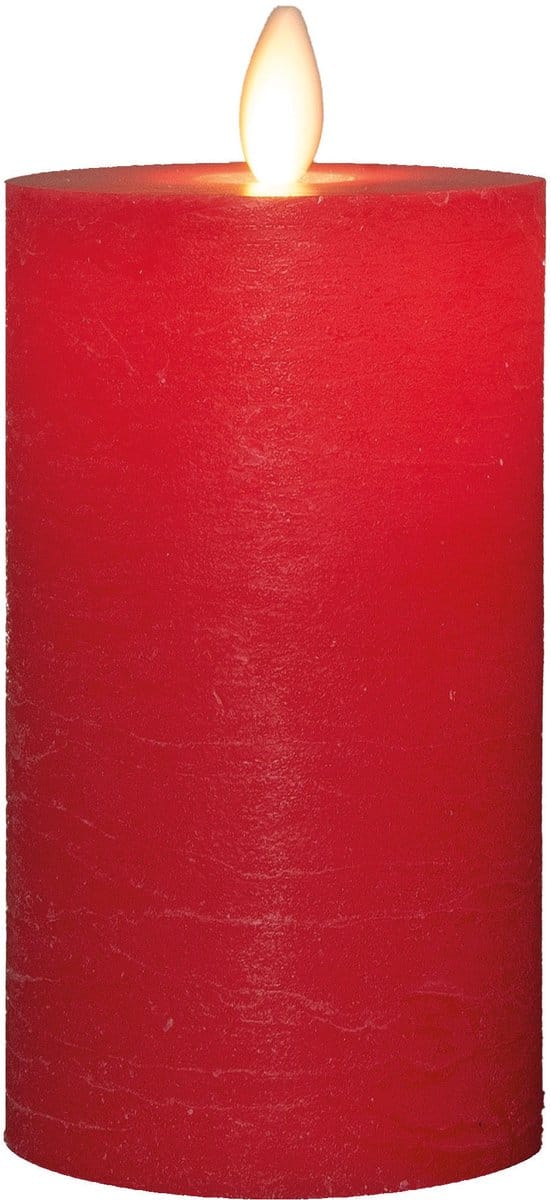 Stompkaars-USB wax 12,5x7,5 cm rood Anna's Collection