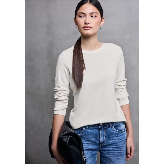 Basic shirt met lange mouwen