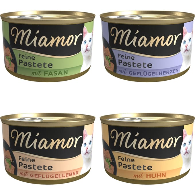 12x85g Pastei : Vlees Miamor Kattenvoer