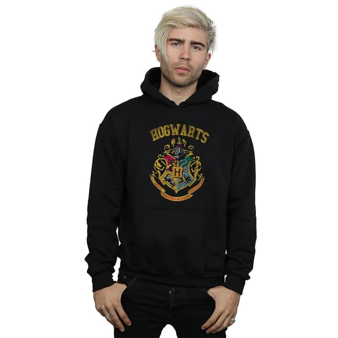 Harry Potter Heren Zweinstein Varsity Hoodie (Zwart)