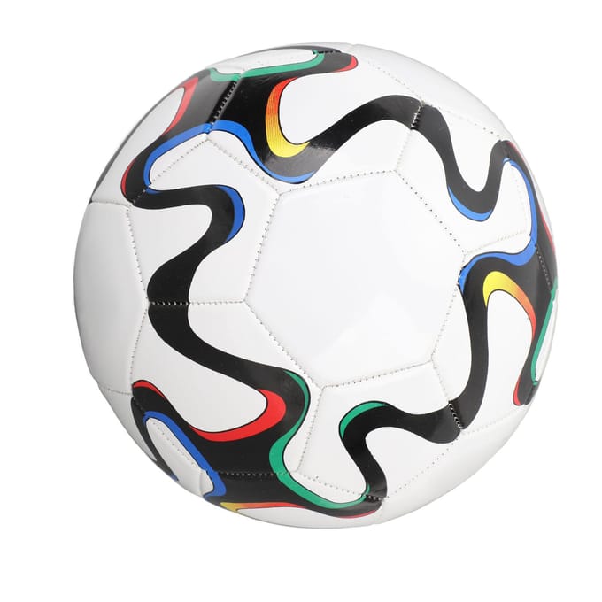 Maat 5 Voetbal Verdikt PVC Waterdicht Goede Elasticiteit Trainingsvoetbal voor Competitie black