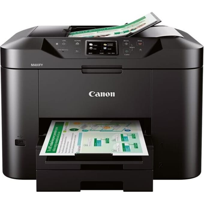 Canon MAXIFY MB2750 4 ipm b/n 15.5 ipm col Multifunctionele printer Inkjet Kleur A4 LAN, WiFi, Duplex, ADF