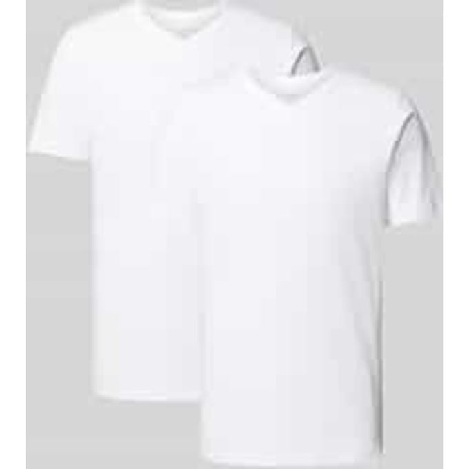 OLYMP T-Shirt voor eronder (set van 2 paar), Modern Fit, Wit
