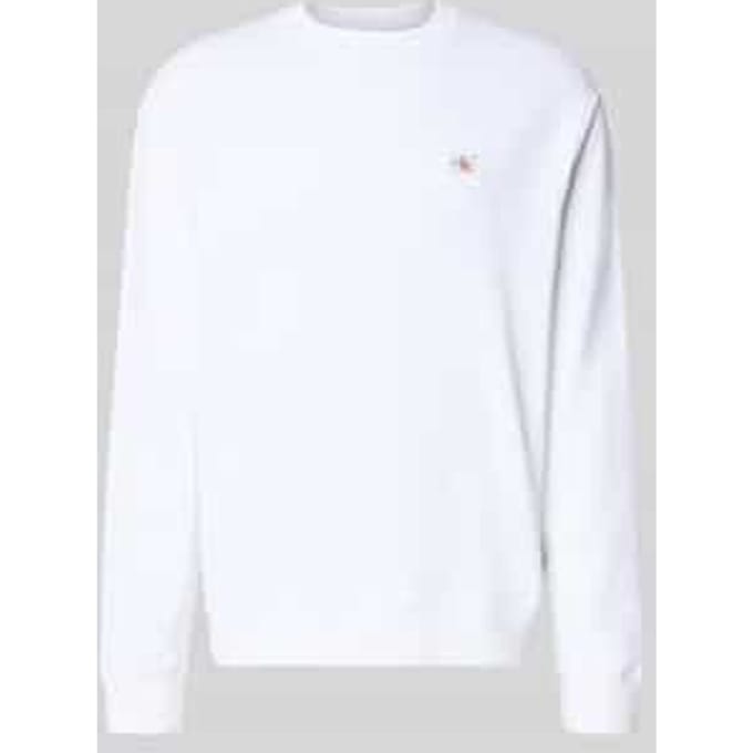 Calvin Klein Witte Katoenen Heren Sweatshirt
