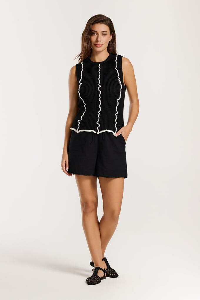 Shiwi Harley Spencer Black Taglia: S | Maglioni a maglia Outlet | Donna | Nero