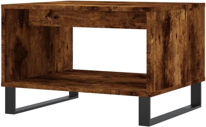 vidaXL Coffee table 60x50x40cm wood smoked oak, table, side table, coffee table, coffee table, tables