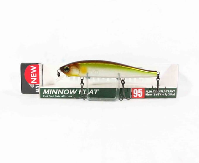 Yo Zuri Duel Hardcore Minnow Flat 95F Drijvend kunstaas R1359-MGSA (3851) gray