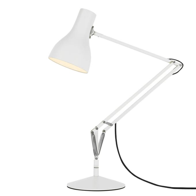 Anglepoise - Type 75™ bureaulamp - alpien wit - met voet - Led