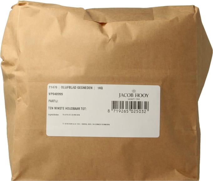 Jacob Hooy Olijfblad gesneden 1 Kilogram