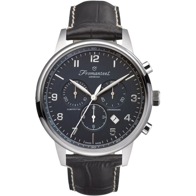 Refurbished Fromanteel Globetrotter Chrono GT-0702-001 Heren Horloge 42mm