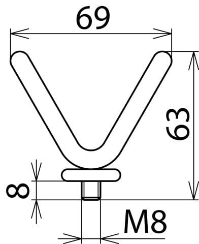 Dehn M8 G PHE vorkvormige elektrode voor aardingsmeter - 766924