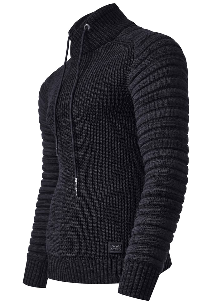 Biker Chunky trui met hoge kraag