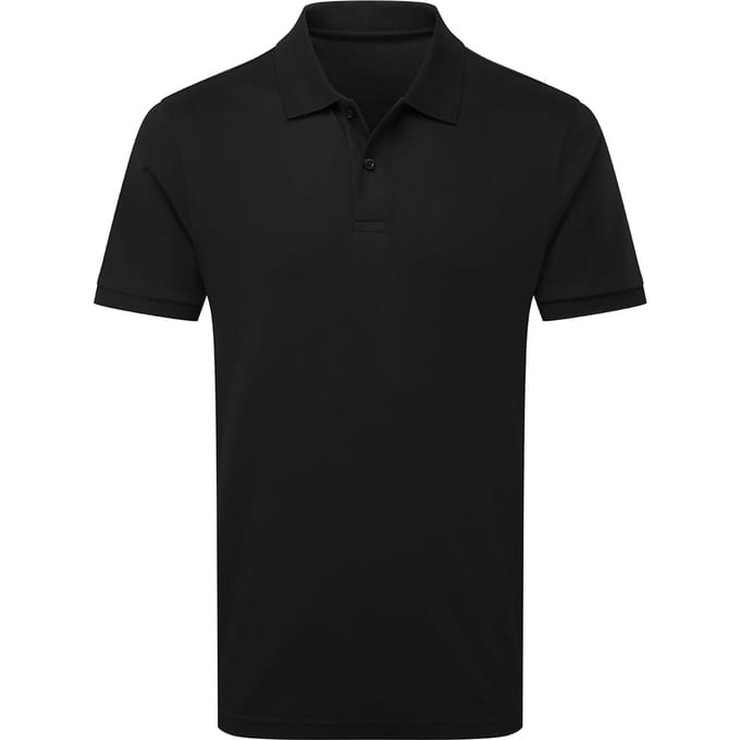 Asquith & Fox Heren Premium gemerceriseerd katoenen poloshirt (Zwart)