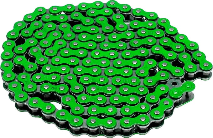 Ketting 420-1/4 lengte 138 schakels groen