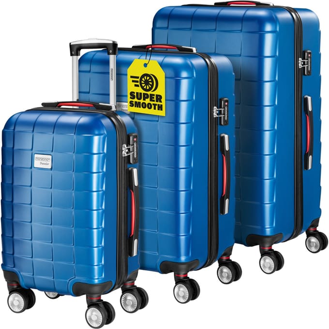 Reiskoffers Exopack 3-delig Blauw ABS