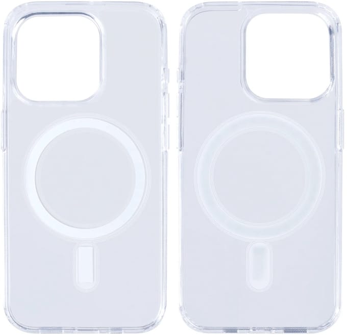 Rixus Magnetic Clear Case For Apple iPhone 15 Pro