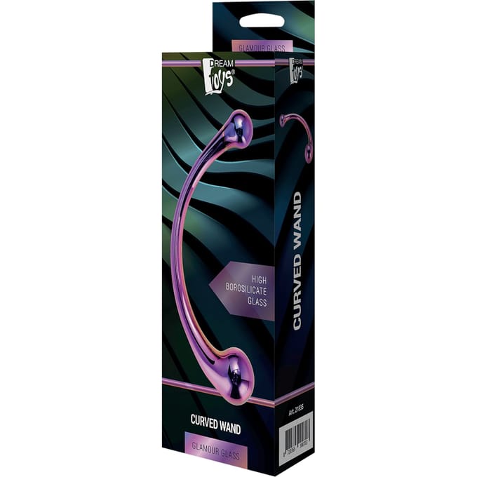 Glazen Dubbele Dildo 17 cm - paars