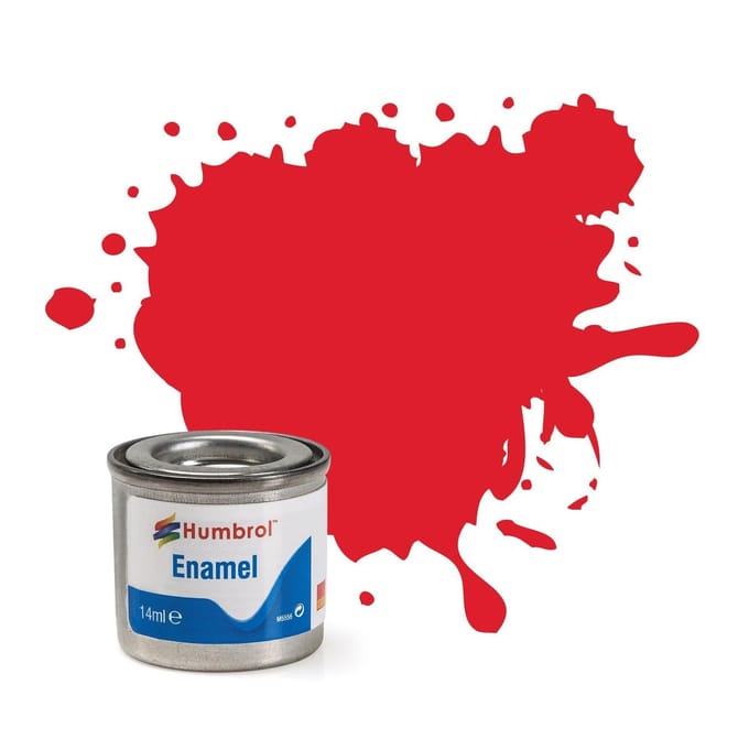Humbrol Emailleverf Glans - 14 ml - No. 19 Bright Red
