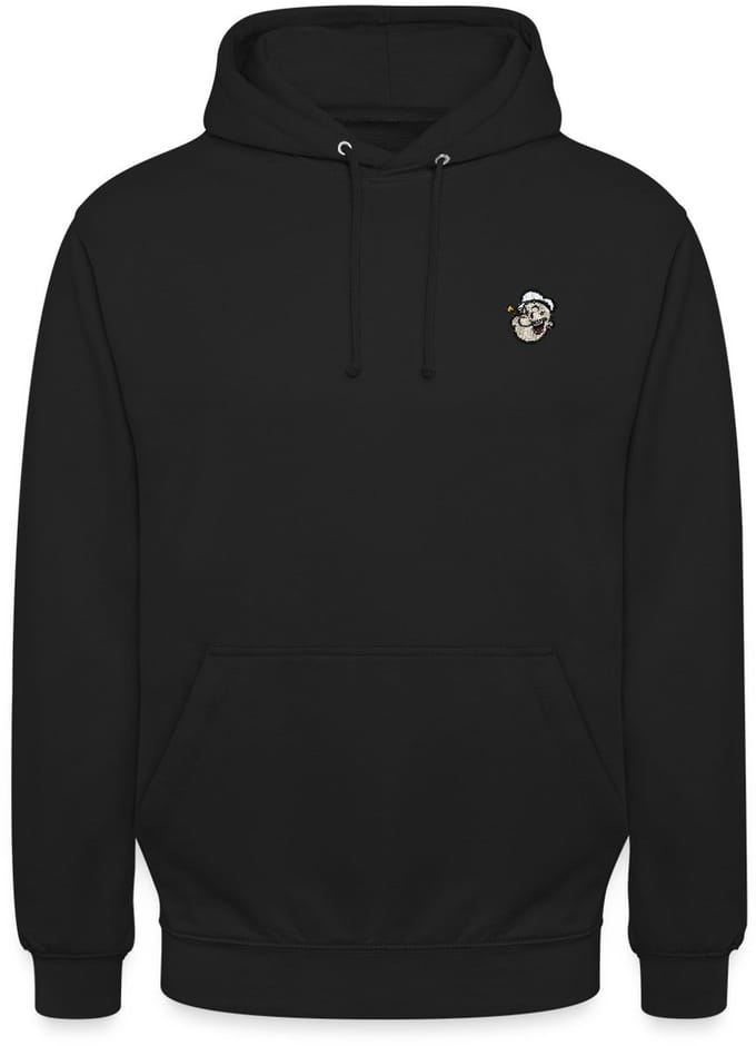 Popeye Als Borduurmotief Hoodie Unisex