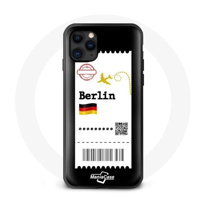 Coque iphone 11 billet d'avion berlin