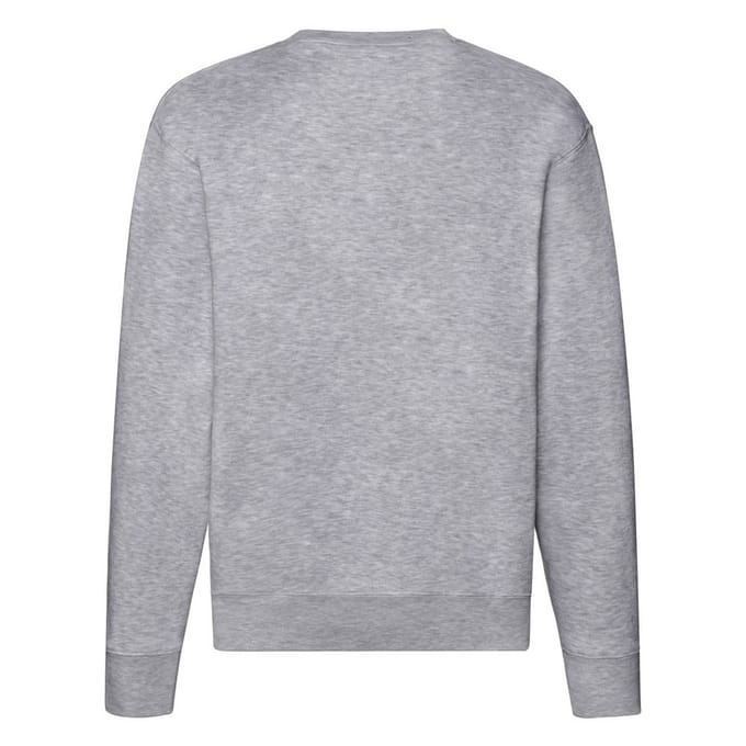Fruit of the Loom Heren Premium Ingelegd Sweatshirt (Heide Grijs)