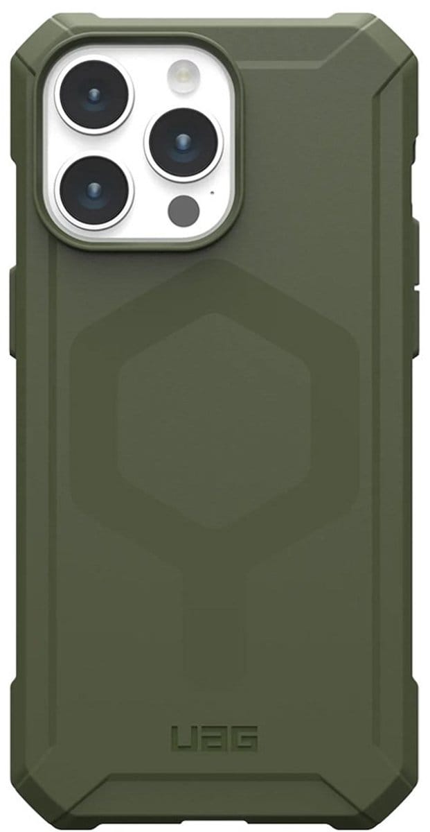 UAG - Essential Armor Mag iPhone 15 Pro Hoesje | olijfgroen
