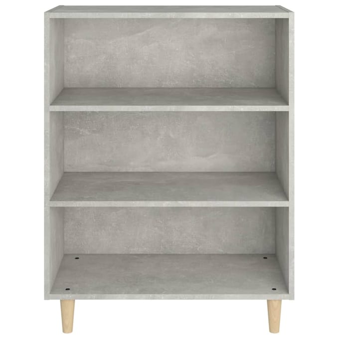 vidaXL - Dressoir - 69,5x32,5x90 - cm - bewerkt - hout - betongrijs