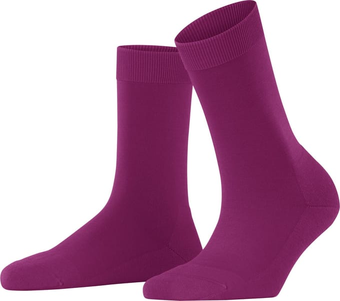 FALKE ClimaWool eenkleurig wol lyocell sokken dames rood - maat 41-42
